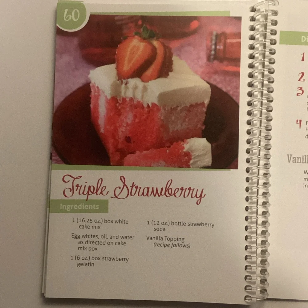 Poke Cakes Cookbook  Blue and White Cover